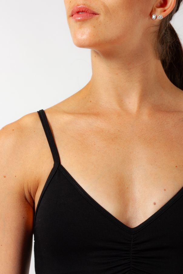 Justaucorps Temps Danse fines bretelles noir
