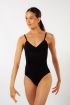 Justaucorps Temps Danse fines bretelles noir