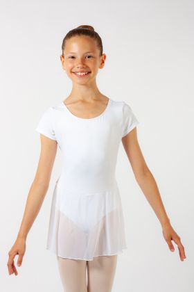 Tunique manches courtes fille ES3008C Capezio blanc