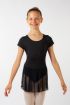 Capezio ES3008C black short-sleeved tunic for girls