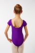 Justaucorps manches courtes fille Candide Wear Moi purple