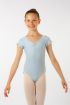 Justaucorps manches courtes fille Candide Wear Moi light grey