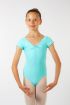 Justaucorps manches courtes fille Candide Wear Moi pacific