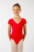 Justaucorps manches courtes fille Candide Wear Moi rouge