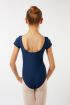 Justaucorps manches courtes fille Candide Wear Moi navy