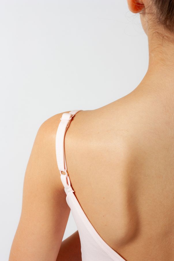 Justaucorps fille fines bretelles ajustables ES1001C Capezio rose