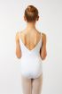 Justaucorps fille fines bretelles ajustables ES1001C Capezio blanc