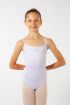 Girls' leotard with thin adjustable straps ES1001C Capezio lavender