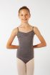 Girls' leotard with thin adjustable straps ES1001C Capezio grey