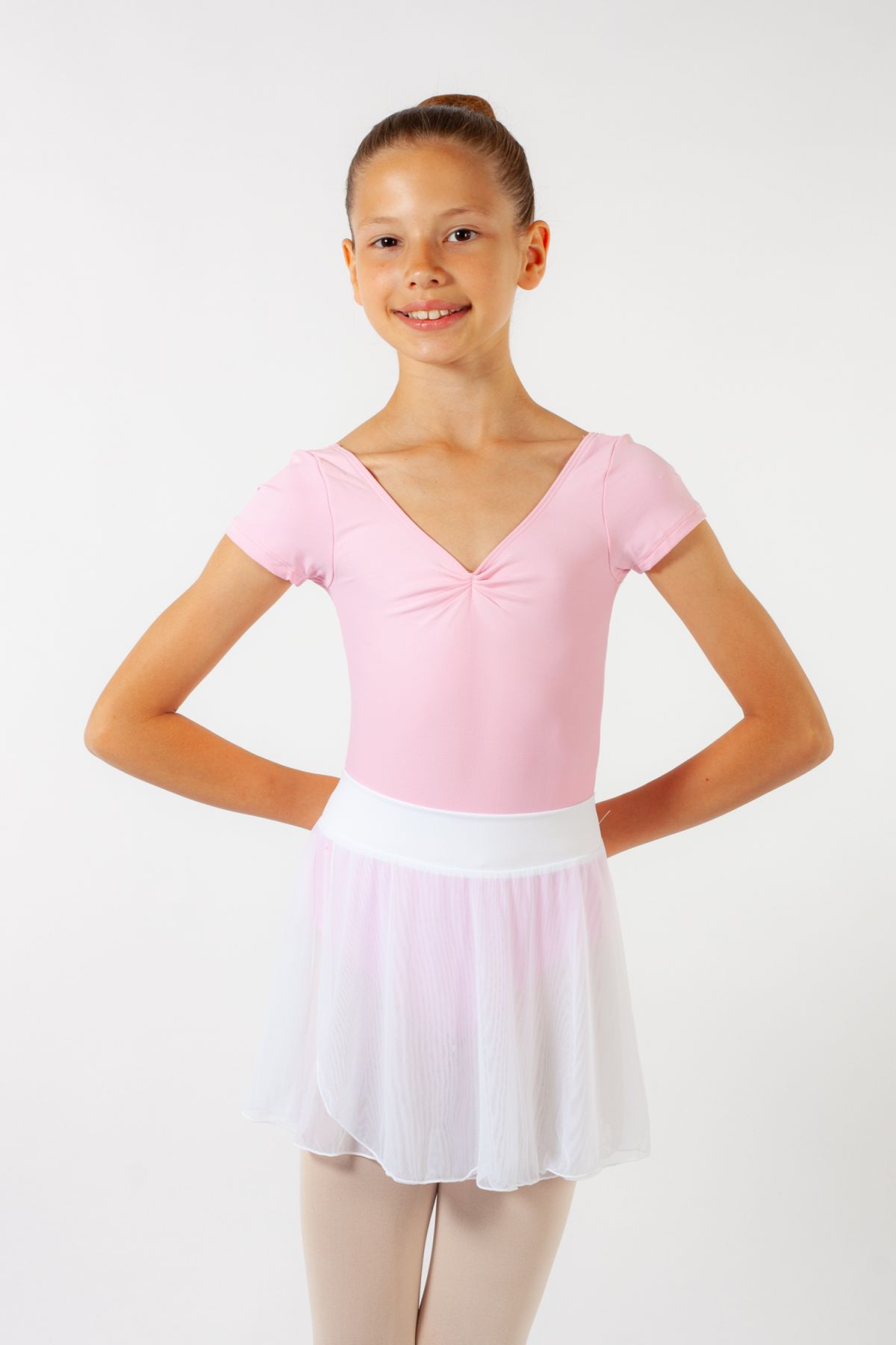 Jupette à enfiler fille ES2007C Capezio blanc