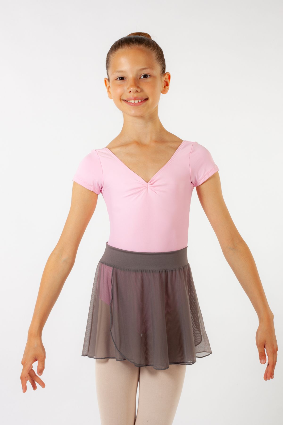 Grey ES2007C Capezio Slip-On Skirt