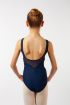 Alva Wear Moi navy girls' leotard with wide straps