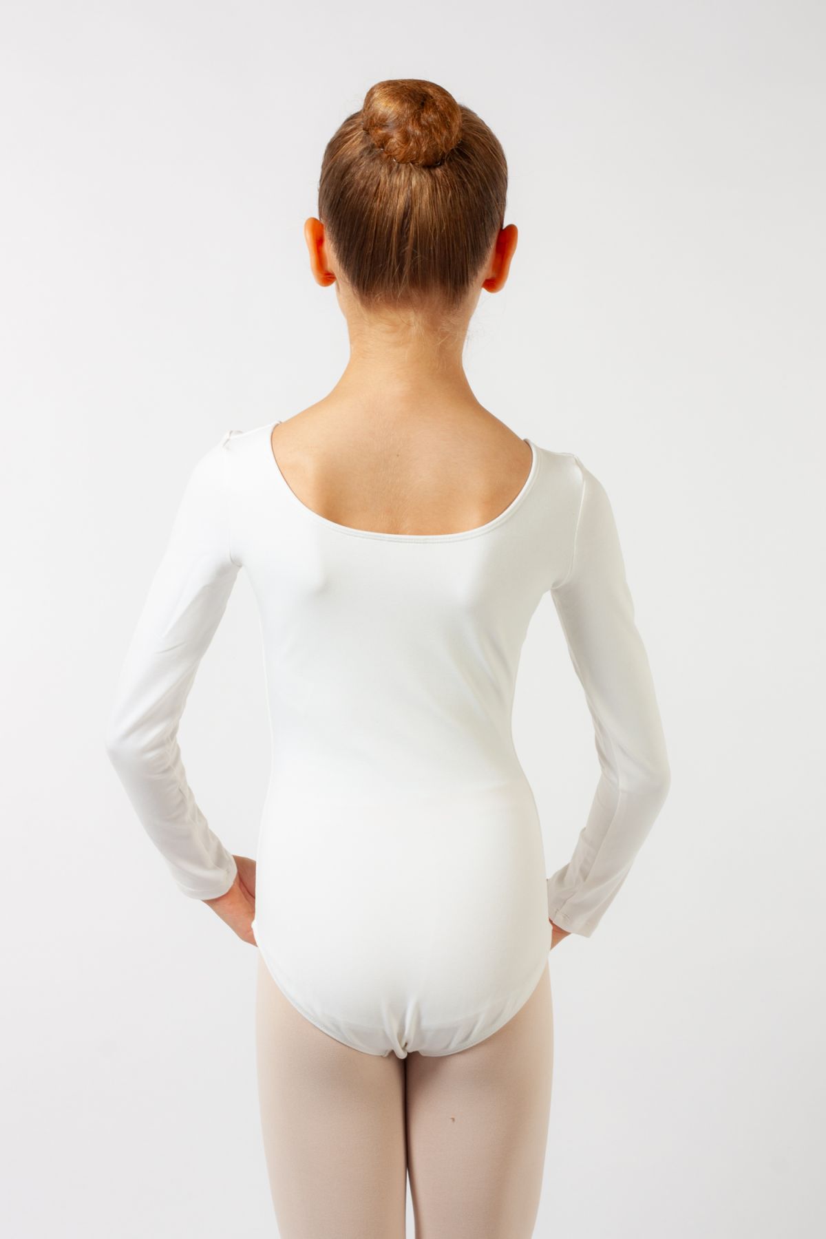 Bloch long sleeve leotard light white CL5409