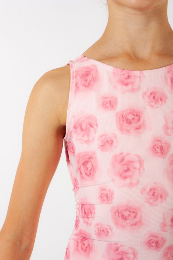 Children's floral leotard F12432C Capezio pink