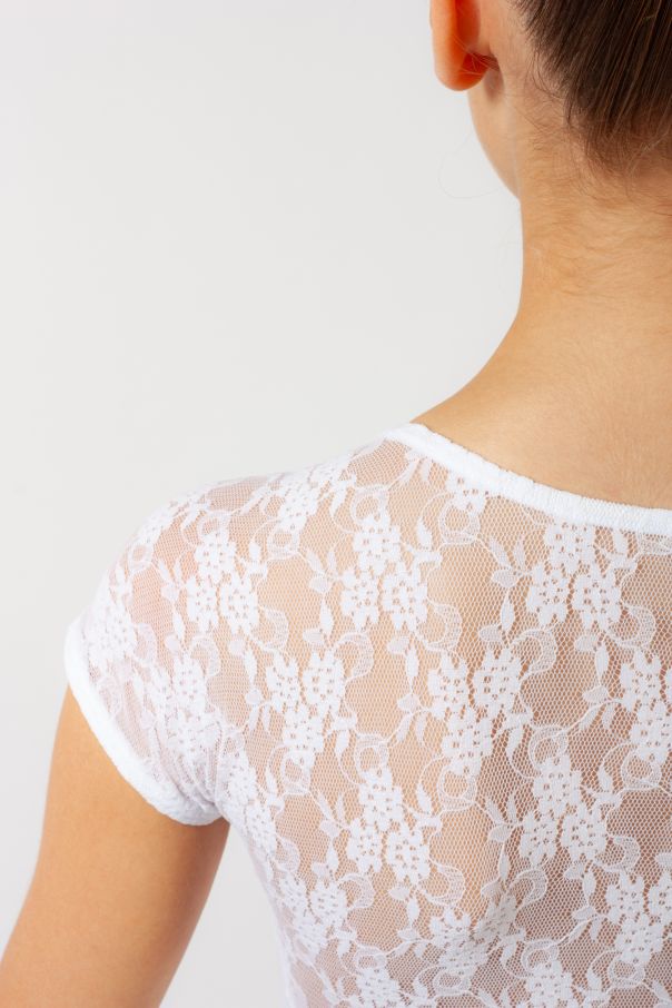 Intermezzo 31125 child white lace leotard