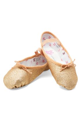Bloch gold glitterdust ballet slipper