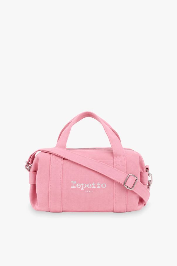 Small duffel bag with shoulder strap Repetto B0378TL bois de rose