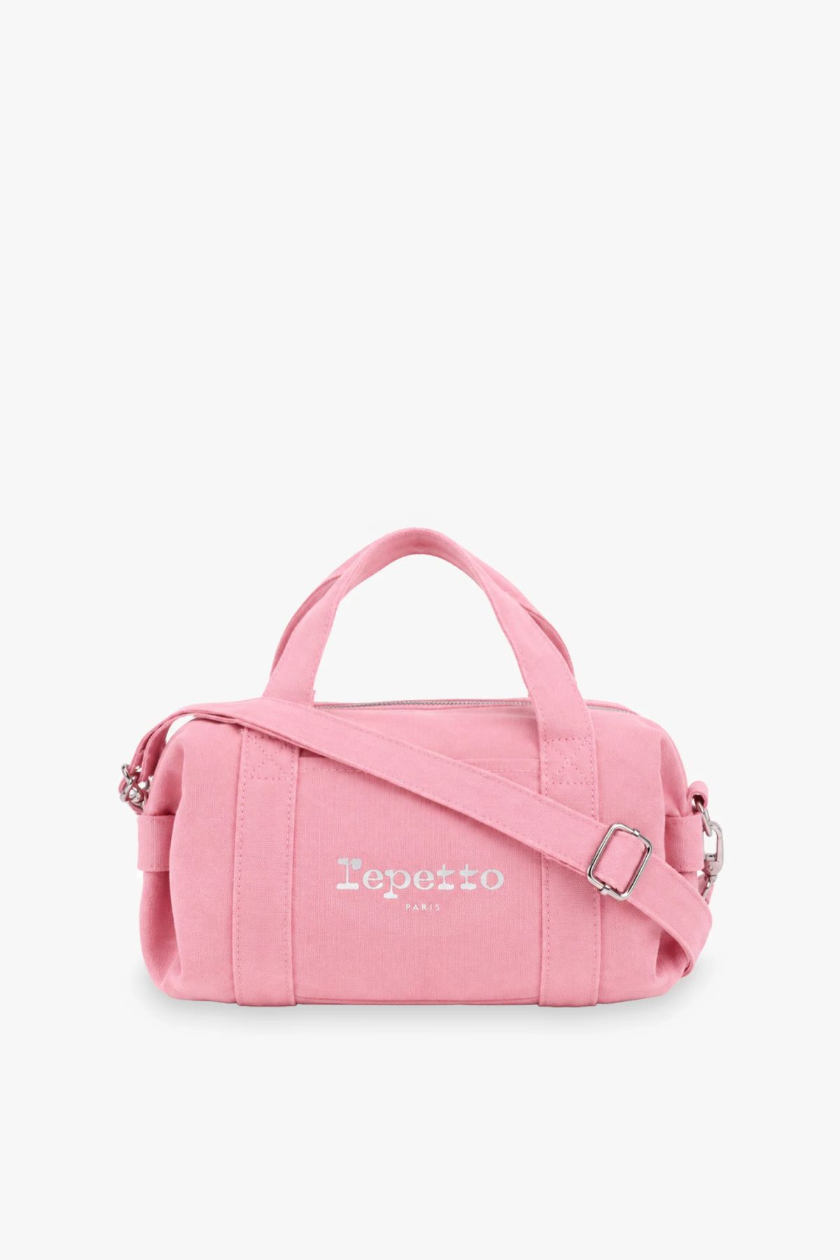 Small duffel bag with shoulder strap Repetto B0378TL bois de rose