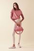Small duffel bag with shoulder strap Repetto B0378TL bois de rose