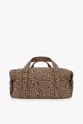 Sac polochon à bandoulière Repetto leopard