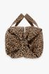 Sac polochon à bandoulière Repetto leopard