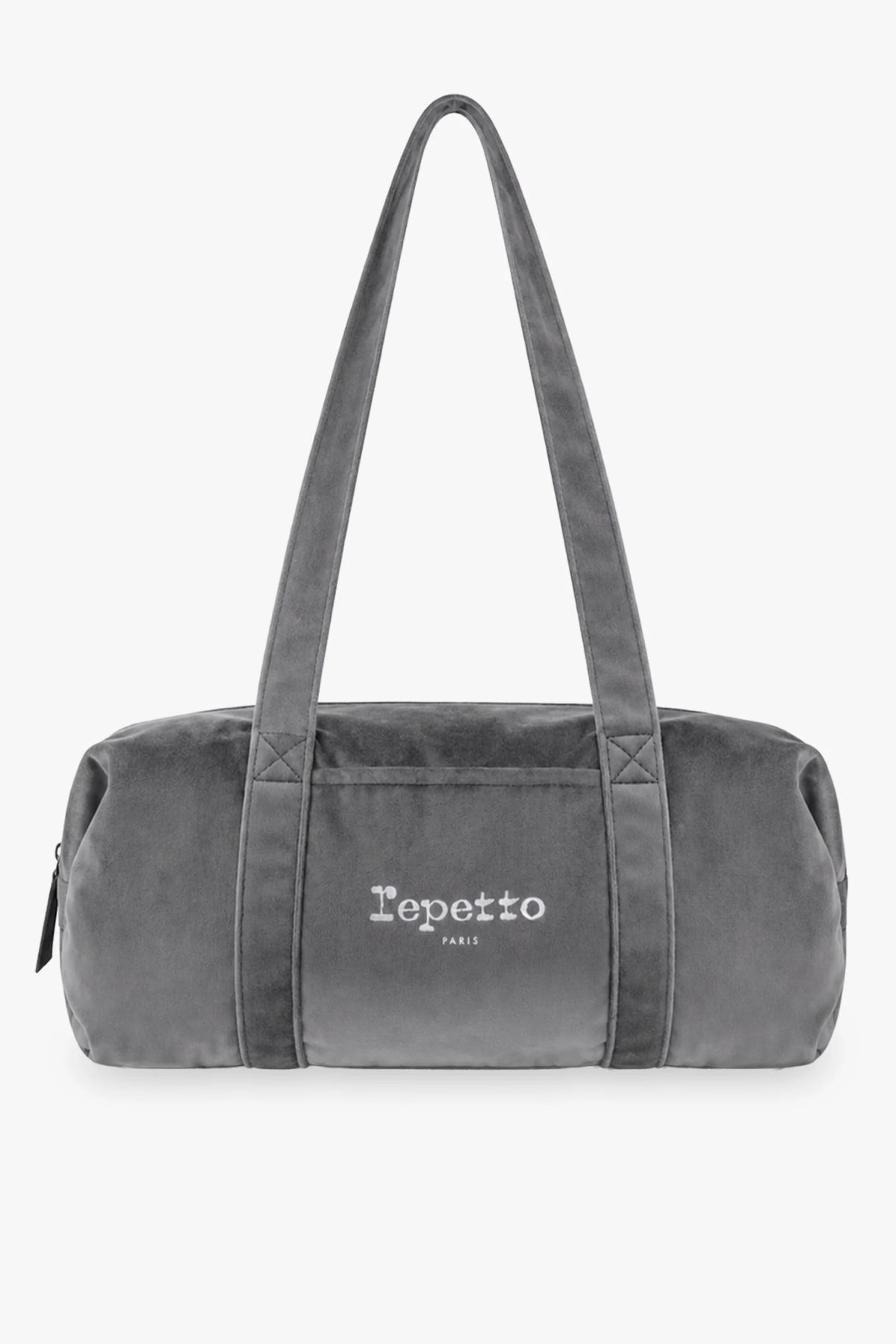 Repetto B0233V Large Velvet Duffle Bag Grey