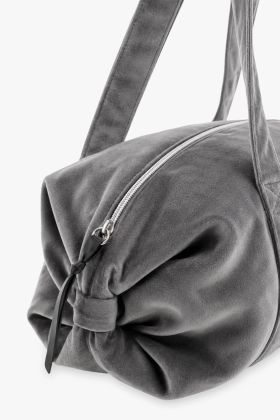 Grand sac polochon velours Repetto B0233V gris