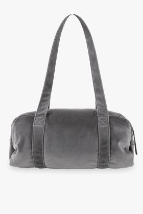 Repetto B0233V Large Velvet Duffle Bag Grey