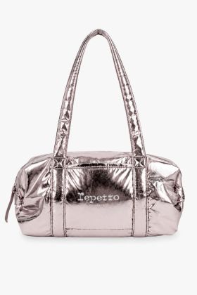 Sac polochon en nylon cuivré Repetto B0232NB rose