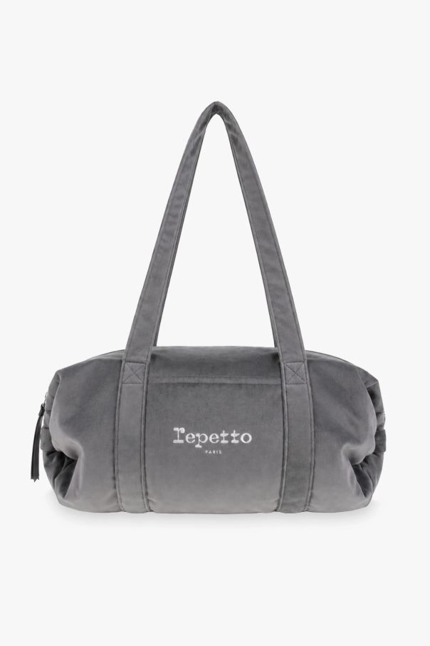 Sac polochon en velours Repetto B0232V gris