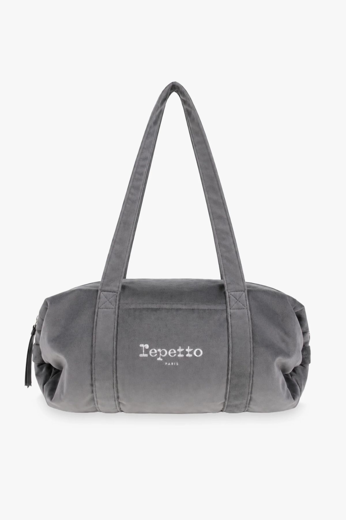Repetto B0232V grey velvet duffel bag
