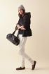 Repetto B0232V grey velvet duffel bag