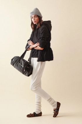 Repetto B0232V grey velvet duffel bag