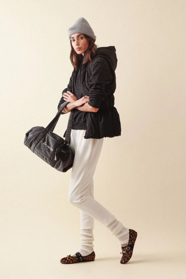 Sac polochon en velours Repetto B0232V gris