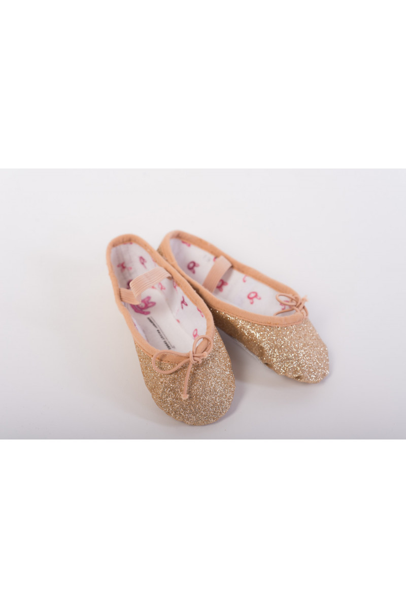 Bloch gold glitterdust ballet slipper