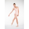 Wear Moi Galate peach leotard.