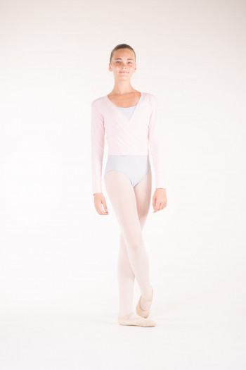 Sweat Temps Danse enfant Talia blanc- Mademoiselle Danse