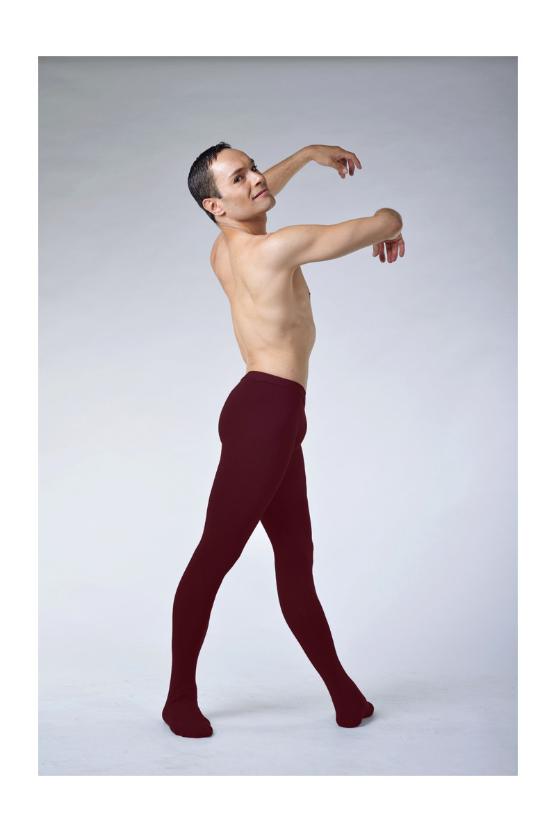 Ballet Rosa Vincent burgundy cotton tights