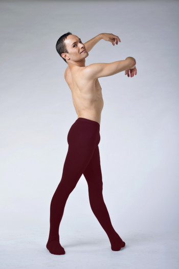 Collant de danse homme ballet rosa bordeaux