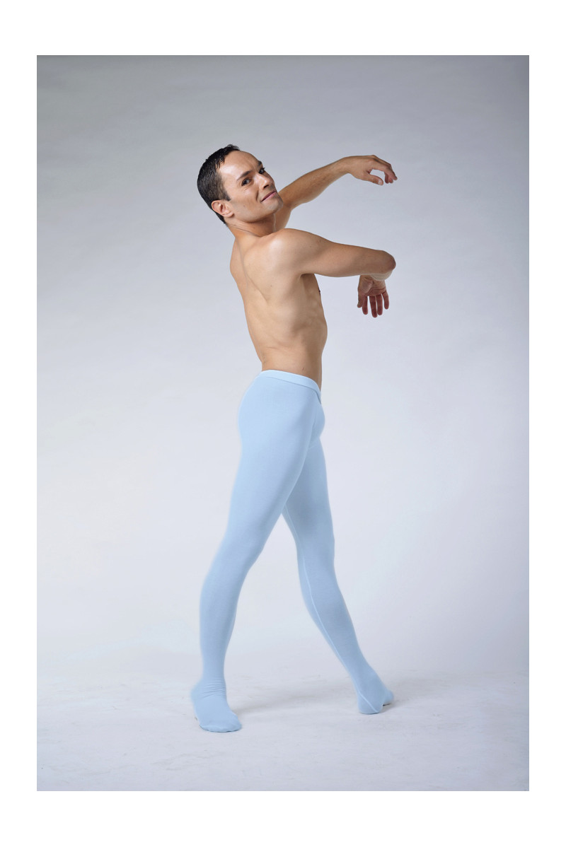 Seen this ballet photo of a man in purple dance tights. Great