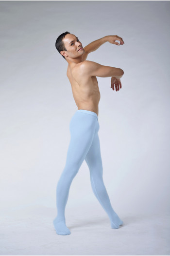 Ballet Rosa Vincent cotton light blue tights