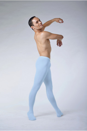 Ballet Rosa Vincent microfiber light blue tights