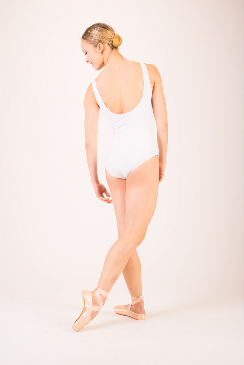 Wear Moi Galate white leotard